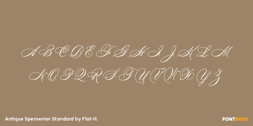 Antique Spenserian Standard Font Poster #2