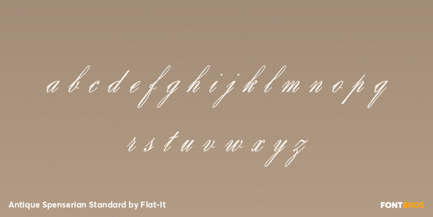 Antique Spenserian Standard Font Poster #3