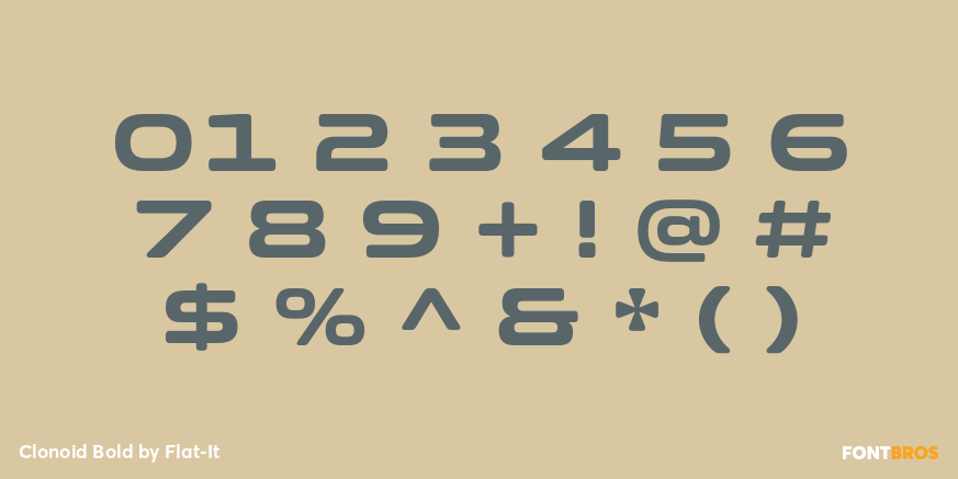 Clonoid Bold Font Poster #1