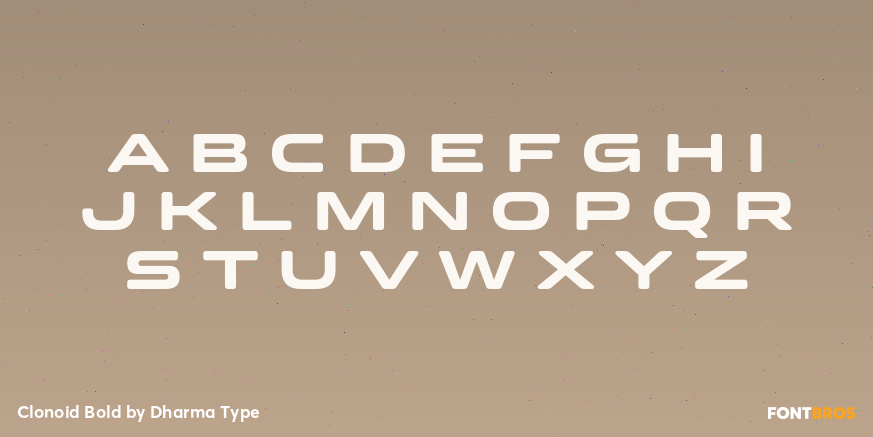 Clonoid Bold Font Poster #2