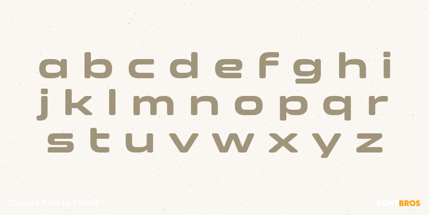 Clonoid Bold Font Poster #1