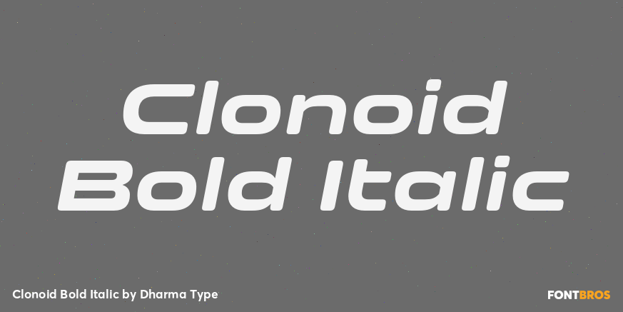Clonoid Bold Italic Font Poster #1