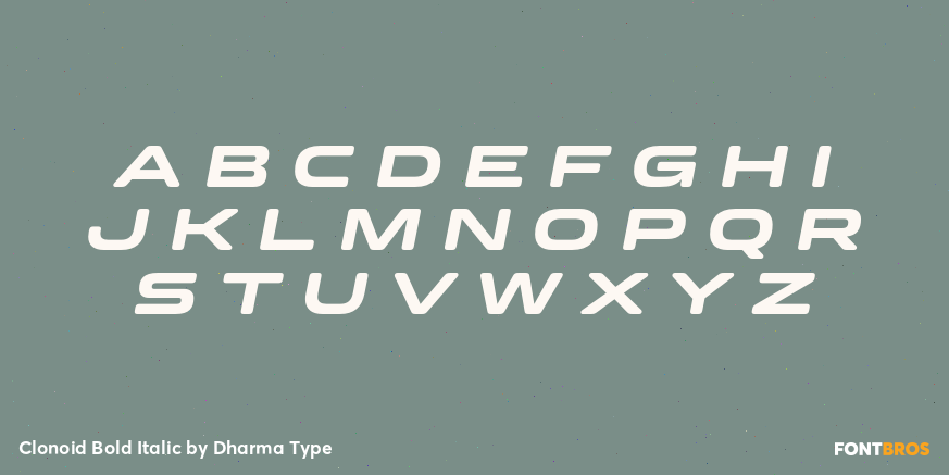 Clonoid Bold Italic Font Poster #2