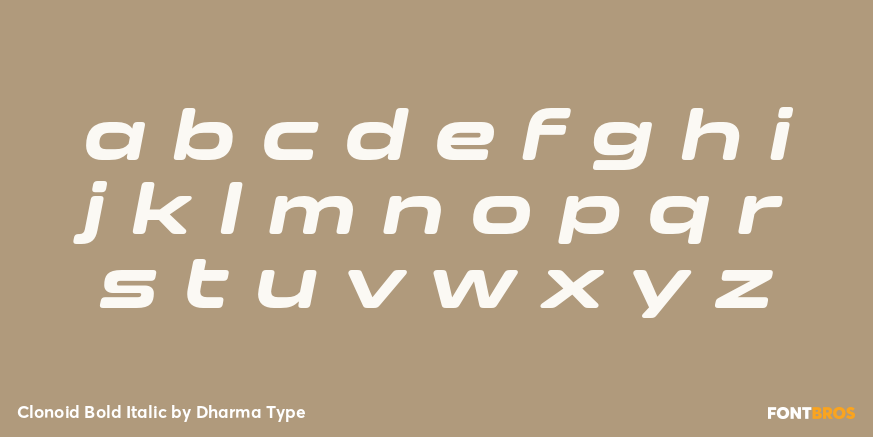 Clonoid Bold Italic Font Poster #3