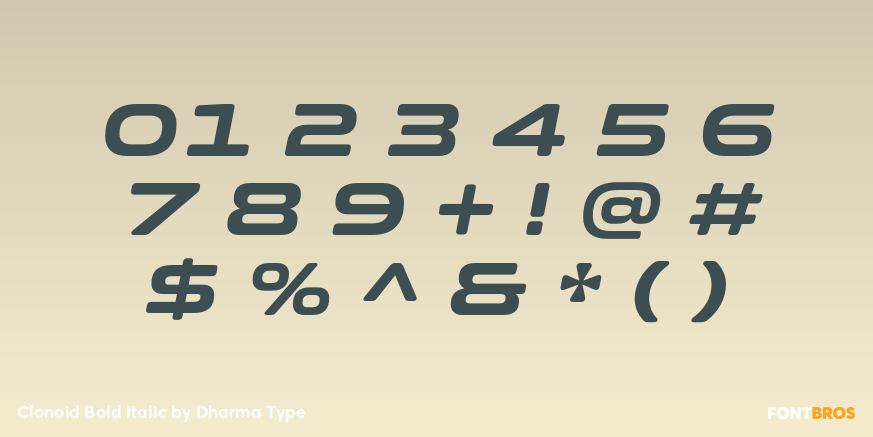 Clonoid Bold Italic Font Poster #4