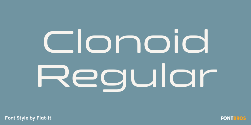 Clonoid Regular Font Poster #1