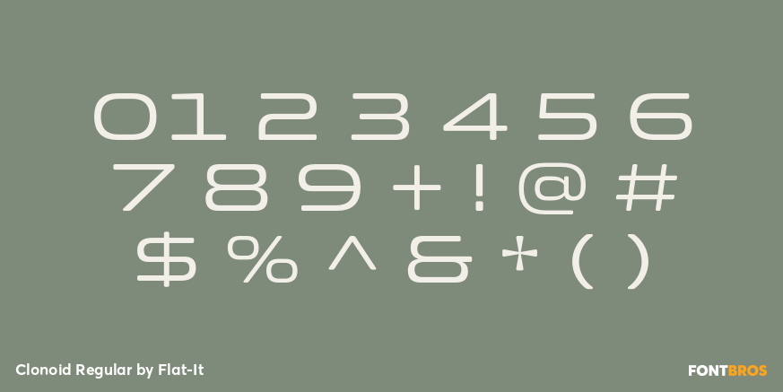 Clonoid Regular Font Poster #4