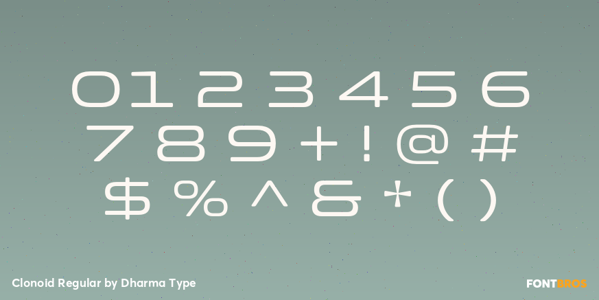 Clonoid Regular Font Poster #4