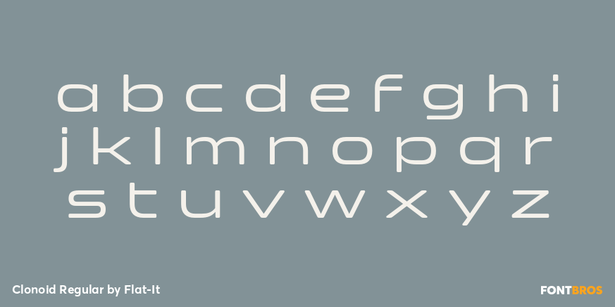 Clonoid Regular Font Poster #3