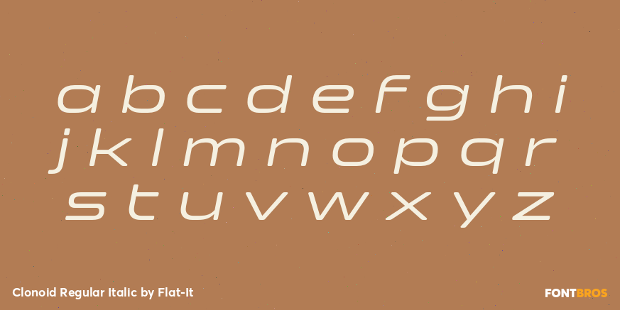 Clonoid Regular Italic Font Poster #1