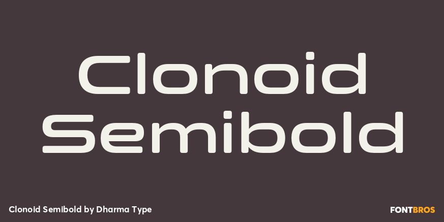 Clonoid Semibold Font Poster #1