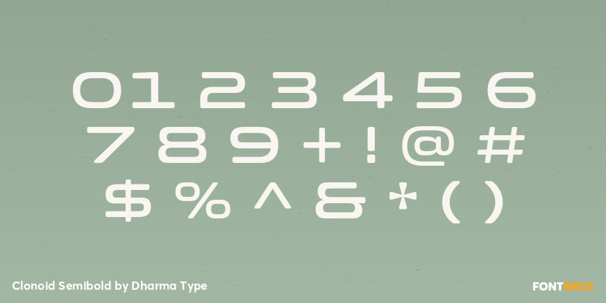 Clonoid Semibold Font Poster #4