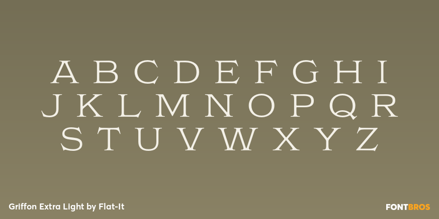 Griffon Extra Light Font Poster #2