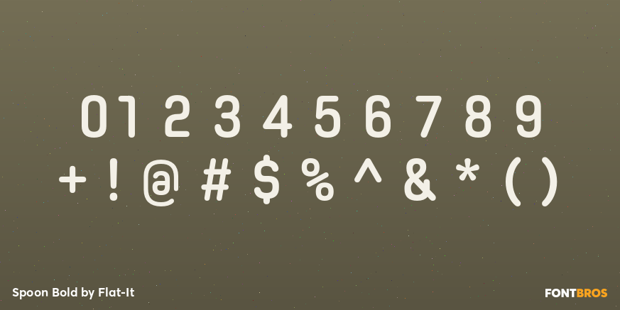 Spoon Bold Font Poster #1