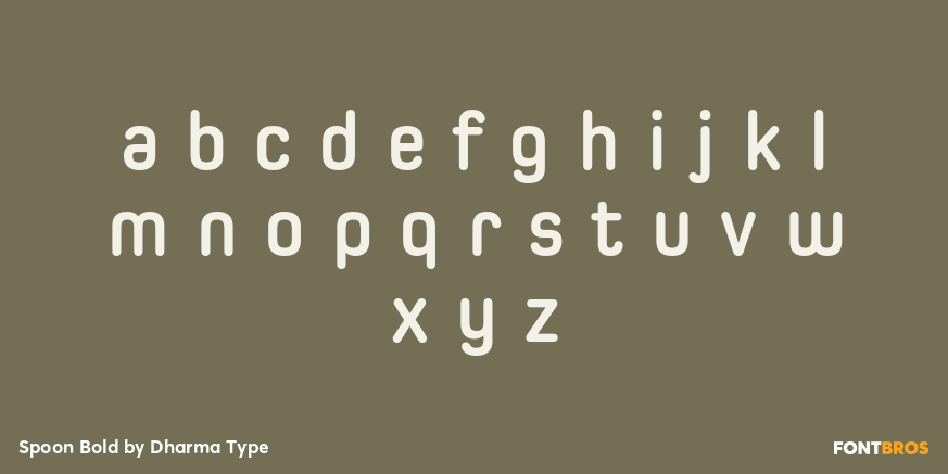 Spoon Bold Font Poster #3