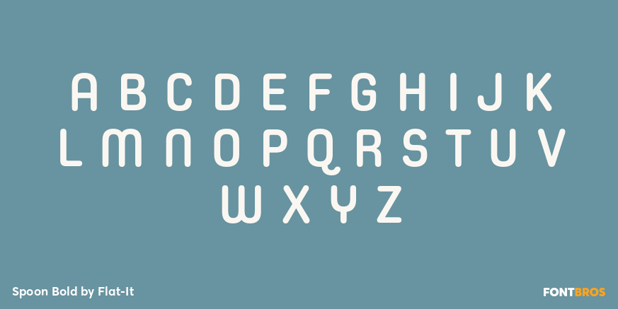 Spoon Bold Font Poster #1