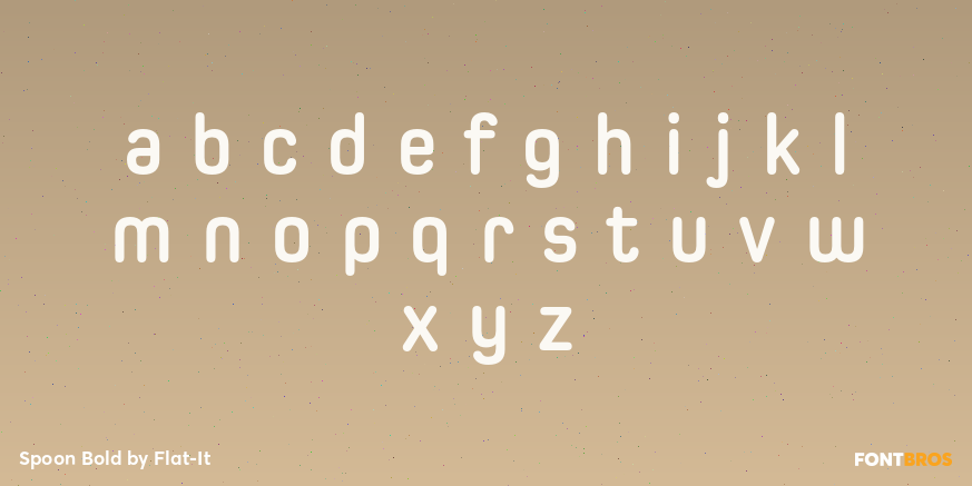 Spoon Bold Font Poster #1