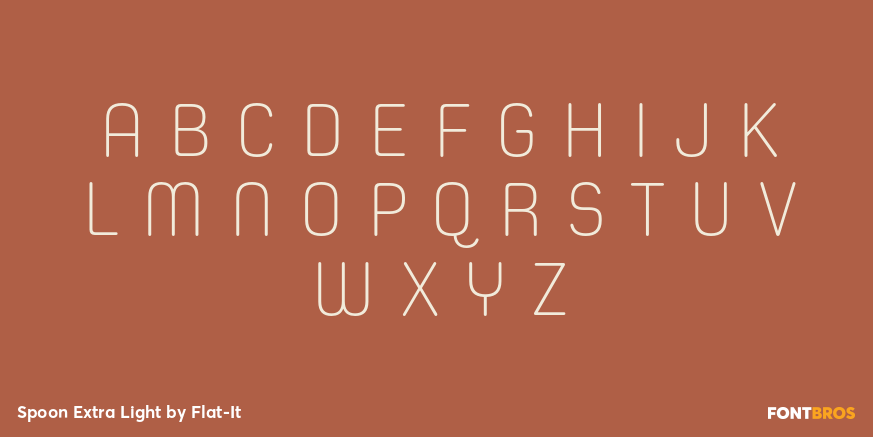 Spoon Extra Light Font Poster #2