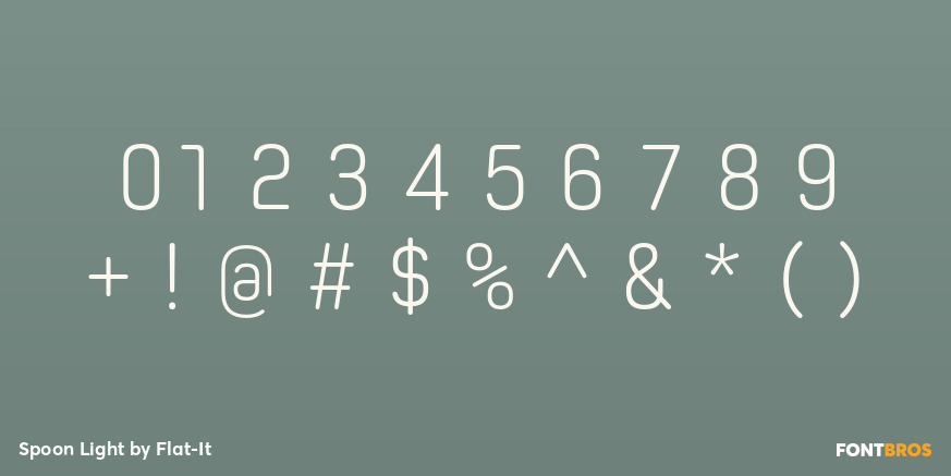 Spoon Light Font Poster #4