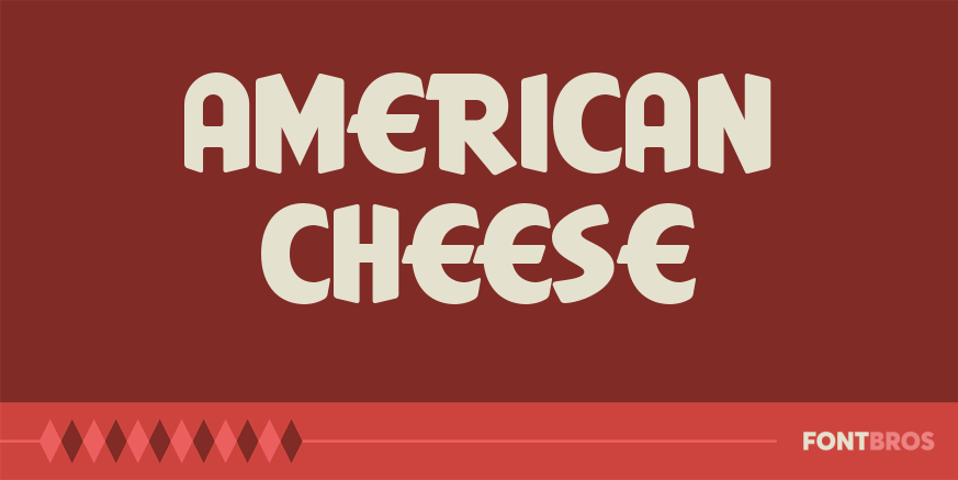 American Cheese Font Poster