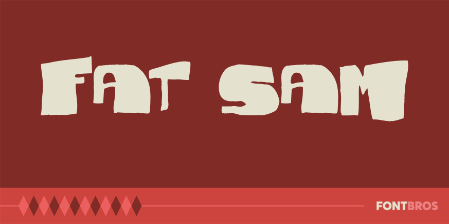 Fat Sam Font Poster