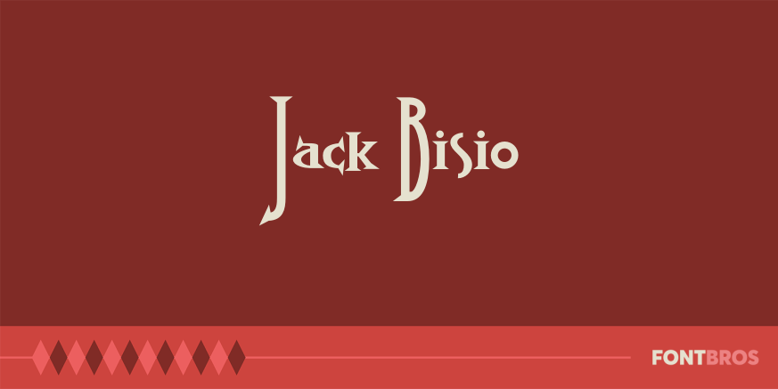 Jack Bisio Font Poster