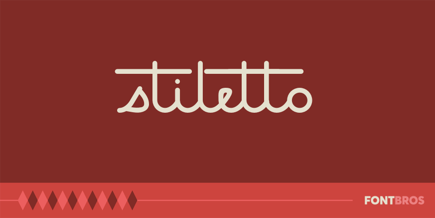 Stiletto Font Poster
