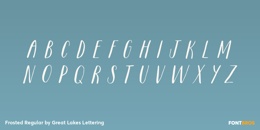 Frosted Regular Font Poster #2