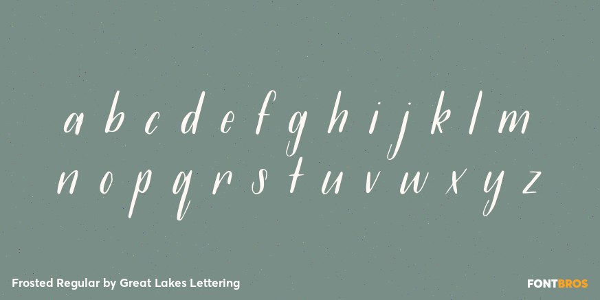 Frosted Regular Font Poster #3