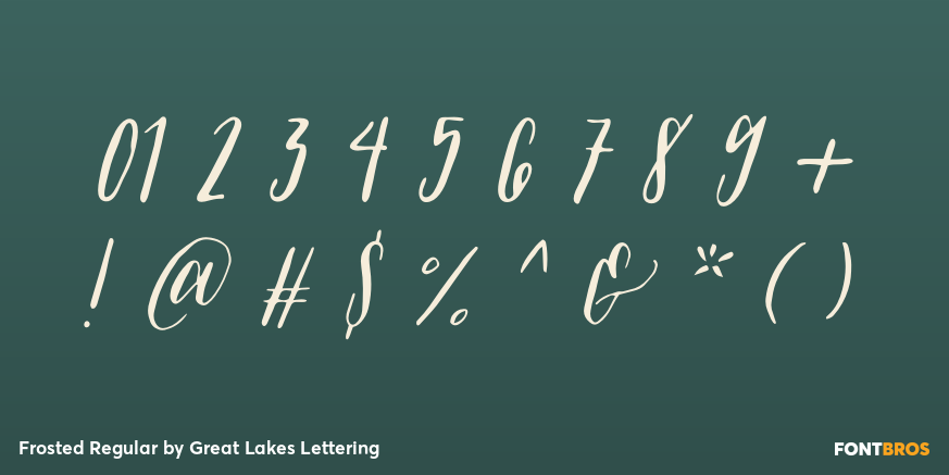 Frosted Regular Font Poster #4