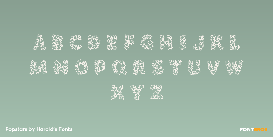 Popstars Font Poster #2