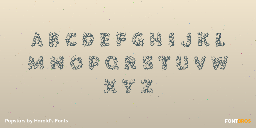 Popstars Font Poster #3
