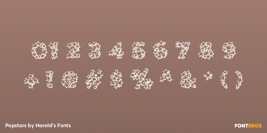Popstars Font Poster #4