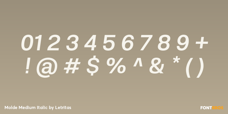 Molde Medium Italic Font Poster #4