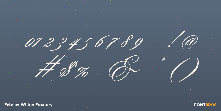 Fete Font Poster #1