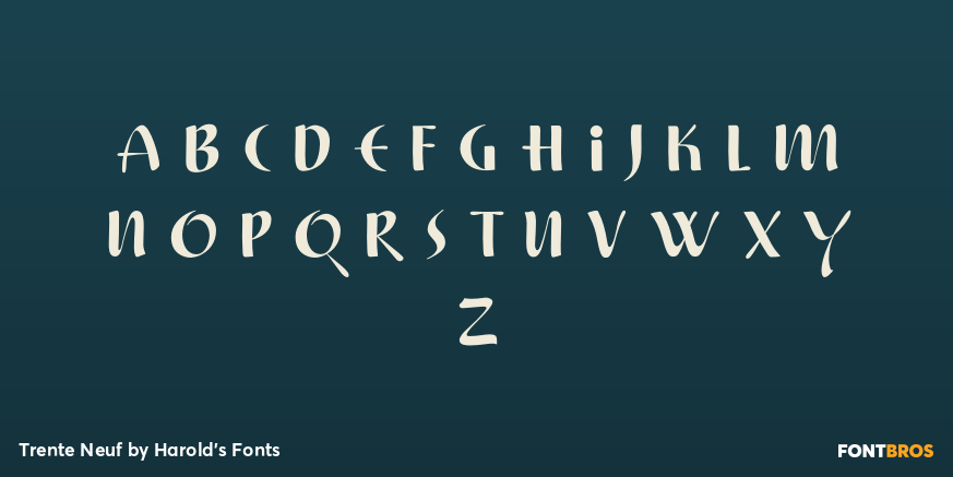 Trente Neuf Font Poster #2