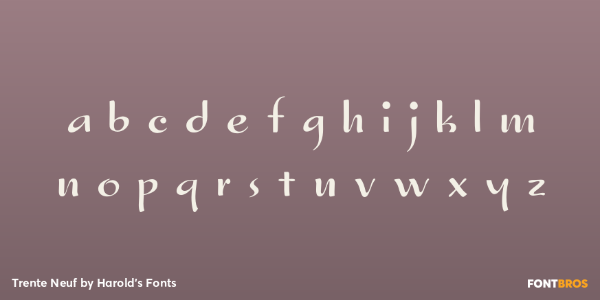 Trente Neuf Font Poster #3