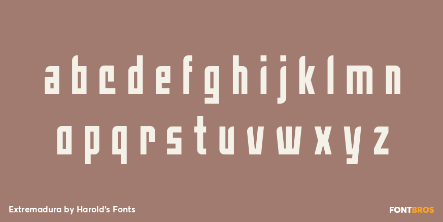 Extremadura Font Poster #3