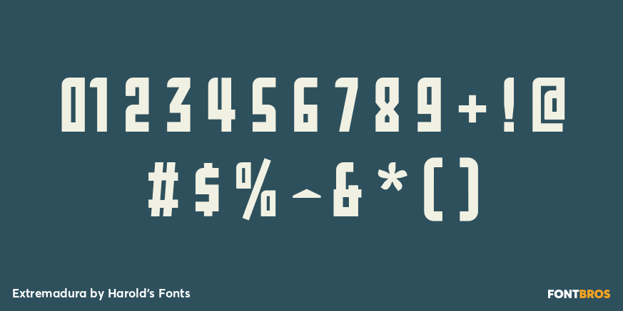 Extremadura Font Poster #4