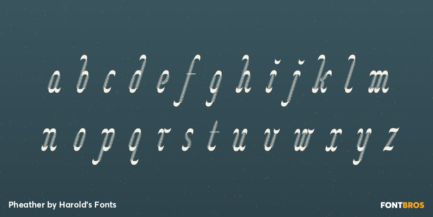 Pheather Font Poster #3