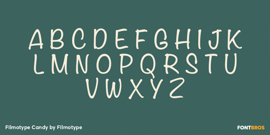 Filmotype Candy Font Poster #2