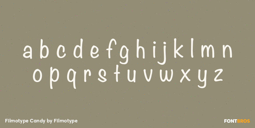 Filmotype Candy Font Poster #3