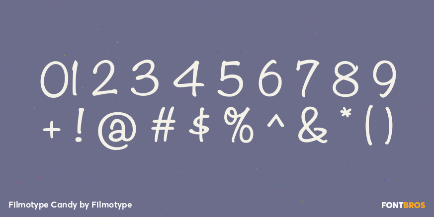 Filmotype Candy Font Poster #4