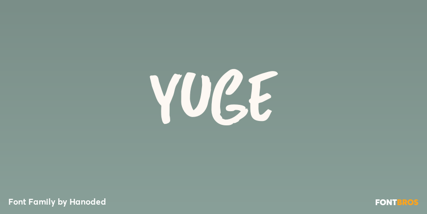 Yuge Font Poster