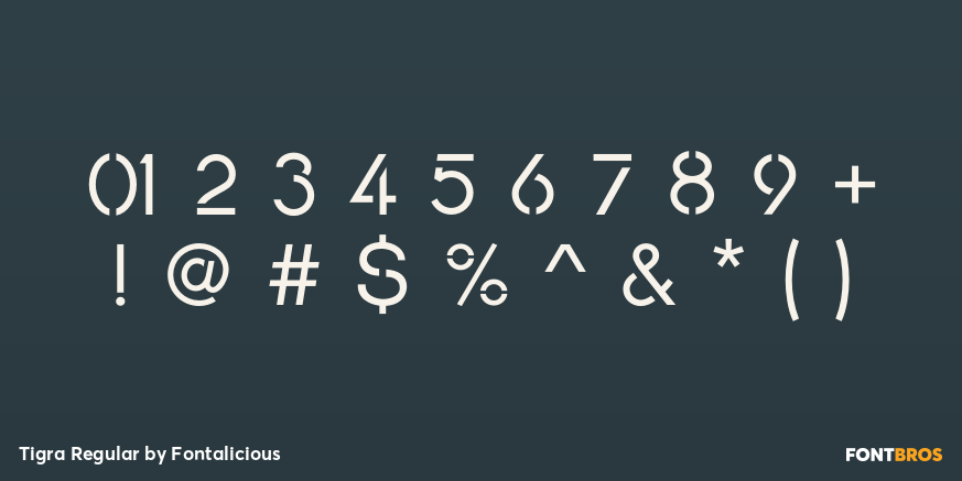 Tigra Regular Font Poster #1