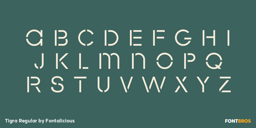 Tigra Regular Font Poster #1
