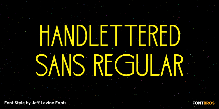 Handlettered Sans Regular Poster