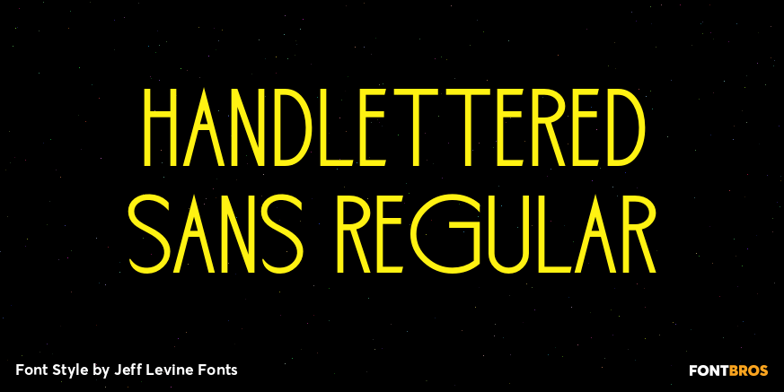 Handlettered Sans Regular Poster