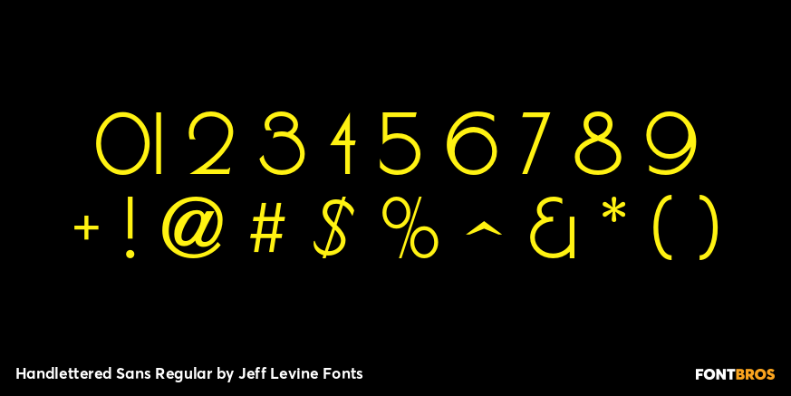 Handlettered Sans Regular Font Poster #1