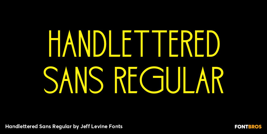 Handlettered Sans Regular Poster